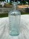 The General Infirmary at Leeds Antique Aqua Blue Glass Bottle - Vintage Glass BottleVintage FrogBottle