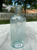 The General Infirmary at Leeds Antique Aqua Blue Glass Bottle - Vintage Glass BottleVintage FrogBottle