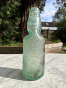 The Jolly Mineral Water Company Limited, Bolton Antique Aqua Blue Glass Bottle - Vintage Glass BottleVintage FrogBottle