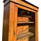 Victorian Antique Pier Cabinet 1 Door Glazed Bookcase Cupboard With Later LetteringVintage Frog