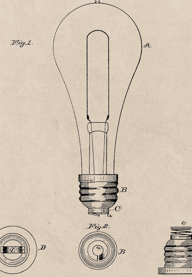 Edison Patterns Light Bulb Pattern Printable Light Bulb Puzzle Infographics PowerPoint
