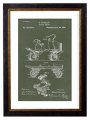 Victorian Roller Skate Patent Design, Print of Vintage Illustrated Roller Skate - 1900s Artwork Print. Framed Wall Art PictureVintage Frog T/APictures & Prints