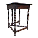 Vintage 1930's Small Oak Folding Corner Gate Leg Table With Bobbin Legs and SupportsVintage FrogFurniture