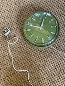 Vintage 1960's Sage Green Plug In Electric Deep Case Wall ClockVintage FrogFurniture