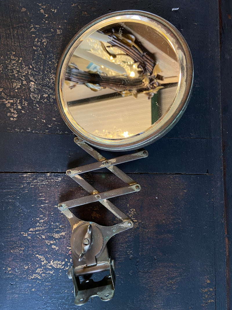 Vintage Adjustable Telescopic Shaving Mirror With Bevelled EdgeVintage Frog