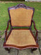 Vintage Cane Back and Seat Solid Wood Framed Occasional Armchair (2 of 2)Vintage FrogFurniture