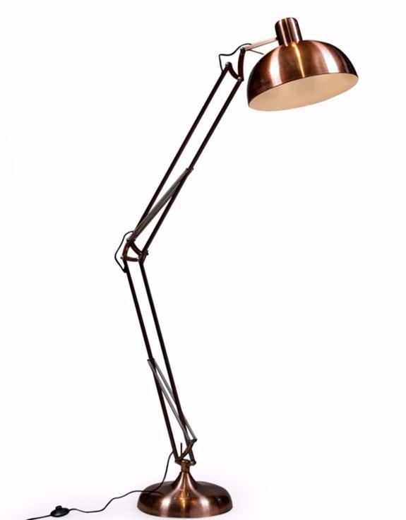 Vintage Copper Extra Large Classic Angle Poise Style Floor LampVintage FrogLighting