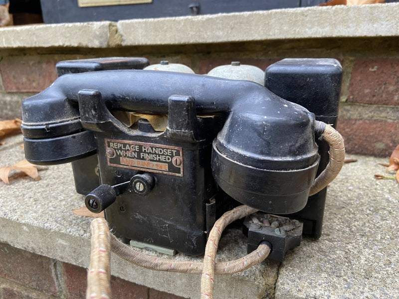 Vintage Engineers testing phonesVintage Frog