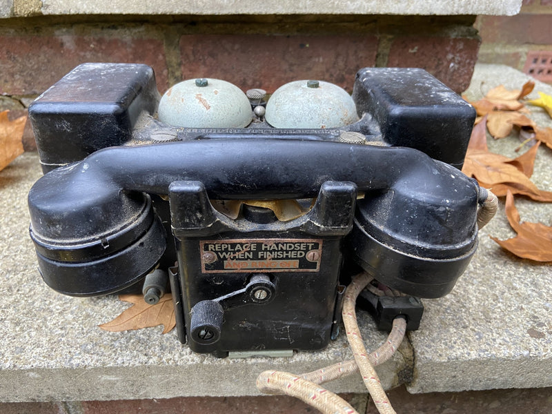 Vintage Engineers testing phonesVintage Frog
