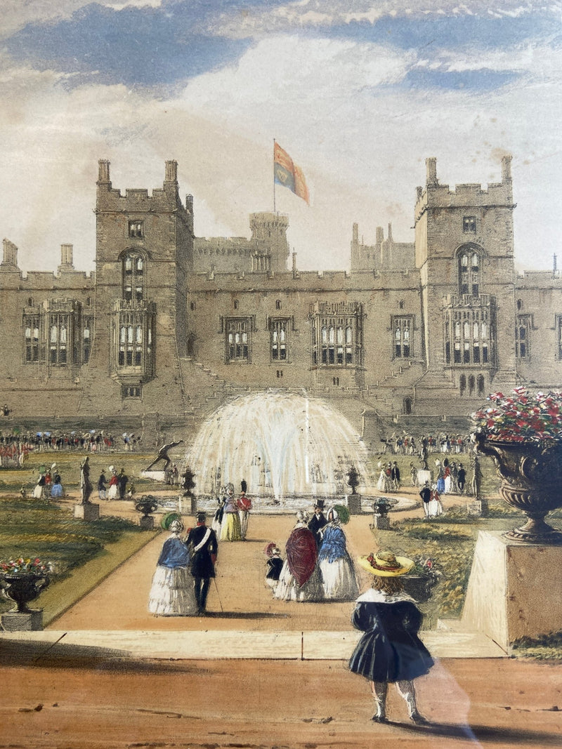 Vintage Framed Print of Windsor Castle and Terrace Gardens PictureVintage Frog