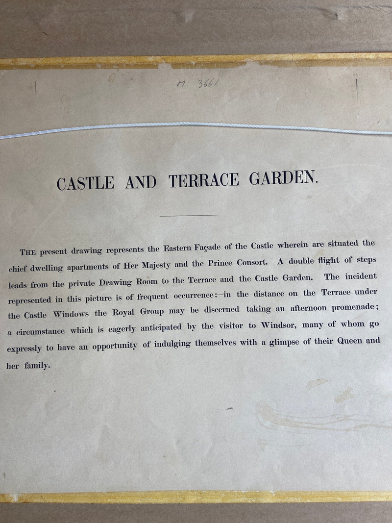 Vintage Framed Print of Windsor Castle and Terrace Gardens PictureVintage Frog
