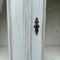 Vintage French Glazed Armoire Display Linen Cabinet Cupboard Painted WhiteVintage Frog