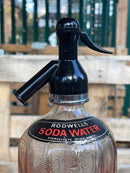 Vintage Glass Soda Siphon With Black Top By Rodwells Ltd, TringVintage FrogFurniture