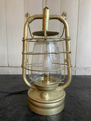 Vintage Gold Lantern Converted into a Table LampVintage Frog