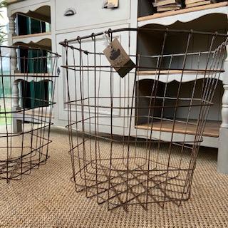 Vintage Hexagonal Wire BasketVintage FrogVintage Item