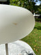 Vintage IKEA Trettiotre table lamp 90’s white opaque glass, steel baseVintage Frog