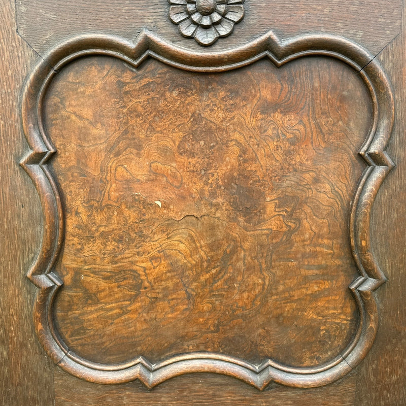 Vintage Louis XV Style French Oak Glazed Display Cabinet CupboardVintage Frog