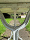 Vintage Marble Topped Side Console Table on Cast Iron BaseVintage Frog