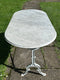 Vintage Marble Topped Side Console Table on Cast Iron BaseVintage Frog