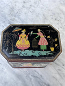Vintage Oriental Design Tea Tin CaddyVintage FrogTins