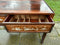 Vintage Rosewood Chinese Writing Desk Console Table With Inlaid Detailing Front and BackVintage FrogFurniture