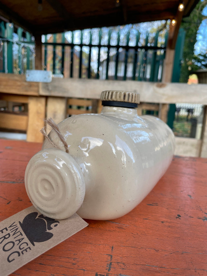 Vintage Stoneware Bedwarmer / Hot water Bottle / VaseVintage FrogFurniture