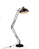 Vintage Style Matt Black & Copper Extra Large Classic Adjustable Floor LampVintage Frog M/RLighting