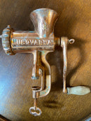 Vintage Swedish 1930's Meat Grinder Kitchen Accessory With Table Mount and Copper Effect Finish, KitchenaliaVintage FrogFurniture