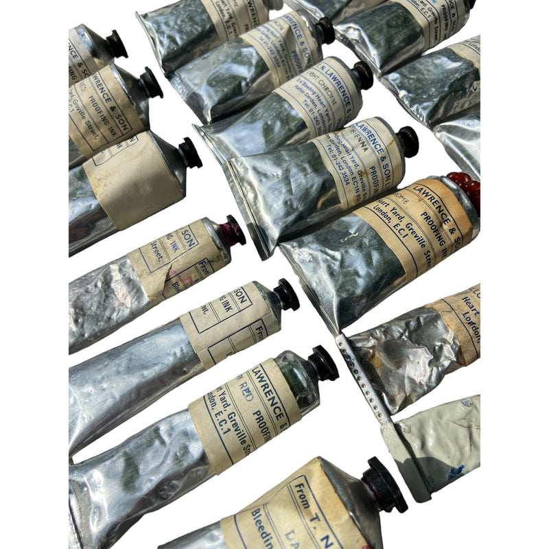 Vintage Tubes of Printing Proofing Inks and Paints, Photography PropsVintage Frog