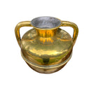 Vintage Twin Handled Brass Vase / urnVintage Frog