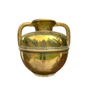 Vintage Twin Handled Brass Vase / urnVintage Frog