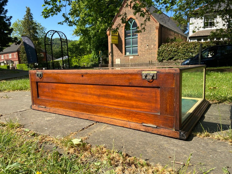 Vintage Wood and Glass Shopkeepers Tabletop Display CaseVintage FrogFurniture