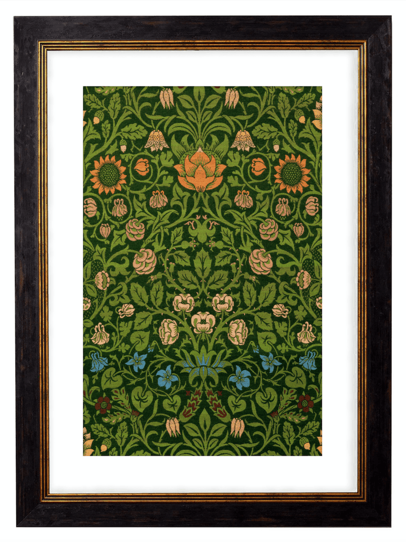 Violet and Columbine - William Morris Pattern Artwork Print. Framed Wall Art PictureVintage Frog T/APictures & Prints