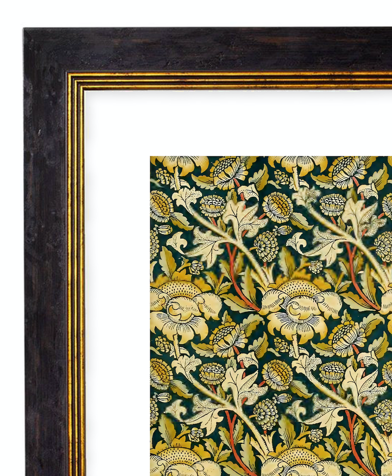 Wey - William Morris Pattern Artwork Print. Framed Wall Art PictureVintage Frog T/APictures & Prints