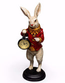 White Rabbit Standing Clock FigureVintage FrogBrand New