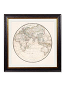 World Map Hemisphere Prints - Referenced From The Work of an 1800s CartographerVintage Frog T/APictures & Prints