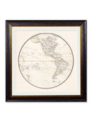 World Map Hemisphere Prints - Referenced From The Work of an 1800s CartographerVintage Frog T/APictures & Prints